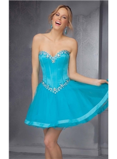Charming A Line Scoop Crystal Homecoming Dress
