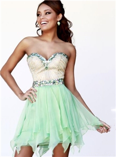 Sweet A Line Sweetheart Crystals Homecoming Dress