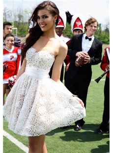 Elegant A Line Sweetheart Homecoming Dress