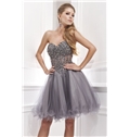 Sexy A Line Sweetheart Beaded Homecoming Dress