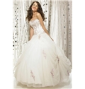 Exellent Ball Gown Strapless Sweetheart White Ball Gown Dress 3ae0020