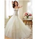 Fashional Lace Sweetheart Beading Wedding Dress