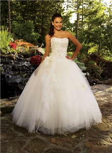 Elegant Strapless A Line Sleeveless Quinceanera Dresses