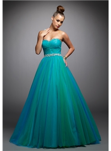 Sexy A Line Sweetheart Floor Length Belt Prom Evening Dresses
