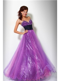 Sweetheart Floor Length Ball Gown Prom Formal Dresses