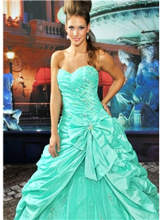 A Line Floor Length Strapless Evening Prom Dresses