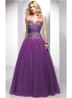 Attractive A Line Sweetheart Pleats Evening Prom Dresses