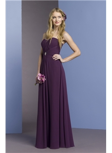 Sexy Pleats Beaded A Line Sweetheart Neckline Floor Length Bridesmaid Dresses