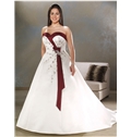 Glorious A Line Sweetheart Floor Length Chapel Appliques Plus Size Wedding Dresses