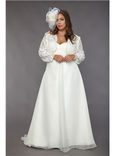 Fantastic Empire Sweetheart Sleeveless Floor-Length Sweep Plus Size Wedding Dresses