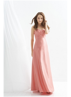 A Line Sweetheart Pleated Bodice Bridesmaid Dress