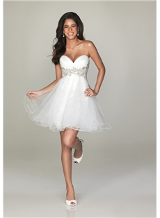 Gorgeous A Line Sweetheart Beading Lace Up Short Prom Cocktail Dress