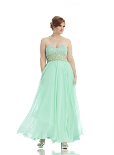 Sparking Sweetheart Beading A Line Zipper Up Long Plus Size Prom Dress