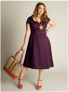 Elegant A Line Square Neckline Tea Length Short Sleeves Plus Size Mother Dress