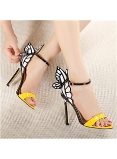 Selected Design Butterfly Slingback Heels Sandals