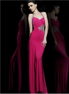 Sexy Sweetheart Backless Empire Beading A Line Floor Length Evening Dress
