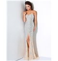 Sumptuous Sheath Sweetheart Beading Floor Length Evening Pageant Dress