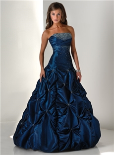 Gorgeous Strapless Floor Length A Line Quinceanera Dresses