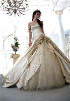 Elegant One Shoulder Ball Gown Royal Wedding Dress