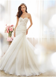 Charming Mermaid Sweetheart Beading Wedding Dress