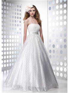 Gorgeous Ball Gown Strapless Floor Length Prom Formal Dresses