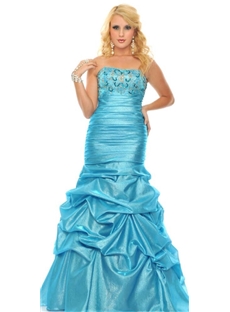 Brilliant Column Sheath Strapless Floor Length Empire Waistline Prom Dress