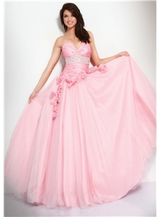 Glimmering A Line Strapless Floor Length Prom Evening Dresses