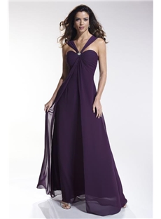 Attractive Pleats Beaded A Line Floor Length Bridesmaid Dresses