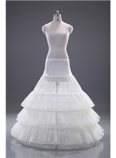 Elegant Four Layers Three Steel Wires Wedding Petticoat