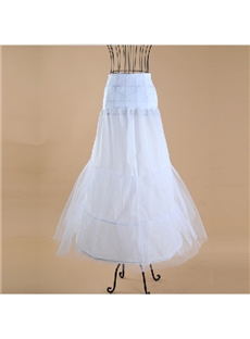Slim Fish Tailing Gauze With Steel Surpport Wedding Petticoats