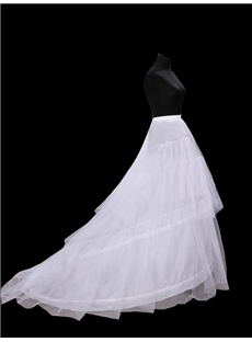 Graceful Cloth Long Tailing Wedding Petticoats