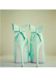 Refreshing Little Green Platform Stiletto Heels