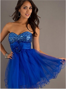 Boutique Sweetheart Beading Empire Ruffles Short Sweet 16 Prom Dress