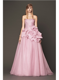 Elegant Ballgown Strapless Floor Length Wedding Dress