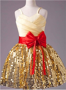 Fantastic Sparkly Little Ball Gown Girls Pageant Dresses Sequin Gowns