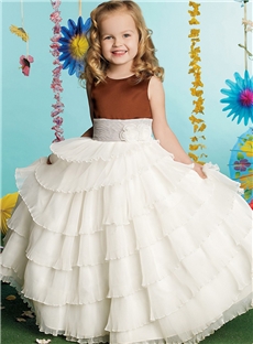 Wholesale Latest Ball Gown For Children Organza Girls Pageant Dresses