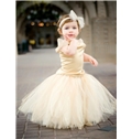 Cute Little Ball Gown Baby Girl Dresses Straps Tulle Dresses