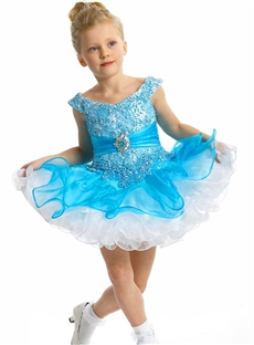 Wholesale Exquisite Baby Girl Dresses Tiered Organza Gowns