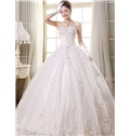 Charming Princess Sweetheart Neckline Lace Up Beading Appliques Wedidng Dress