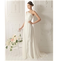 Chic Empire One Shoulder Court Train Fashion Wedding Dress