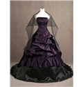 Ladylike Ball Gown Strapless Embroidery Bodice Design Wedding Dress