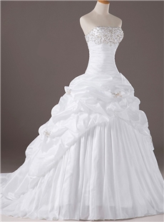 New Taffeta Wedding Dresses Cheap Wedding Gown