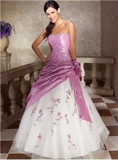 Cheap Ball Gown Taffeta With Beading Wedding Dress