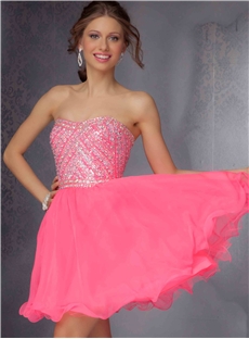 Gorgeous Sweetheart Beading Zipper Up Short Sweet 16 Homecoming Dress