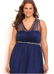 Plus Size Short Homecoming Dress With Illusion Tank Straps And Stones