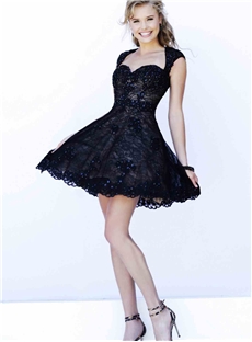 Adorable Sweetheart Embroidery Cocktail Short Prom Dress