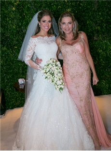 Long Sleeve Wedding Dress Bateau Poet A Line Floor Length Back Zipper Tiered Elegant Natural Waist