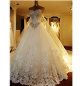 Attractive Sweetheart Beading Lace Up Watteau Train A Line Wedding Dress