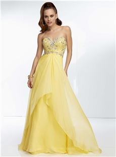 Boutique Sweetheart Beading Floor Length Prom Dress