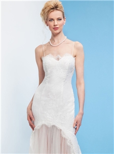 Fantastic Sweetheart Straps Lace A Line Wedding Dress